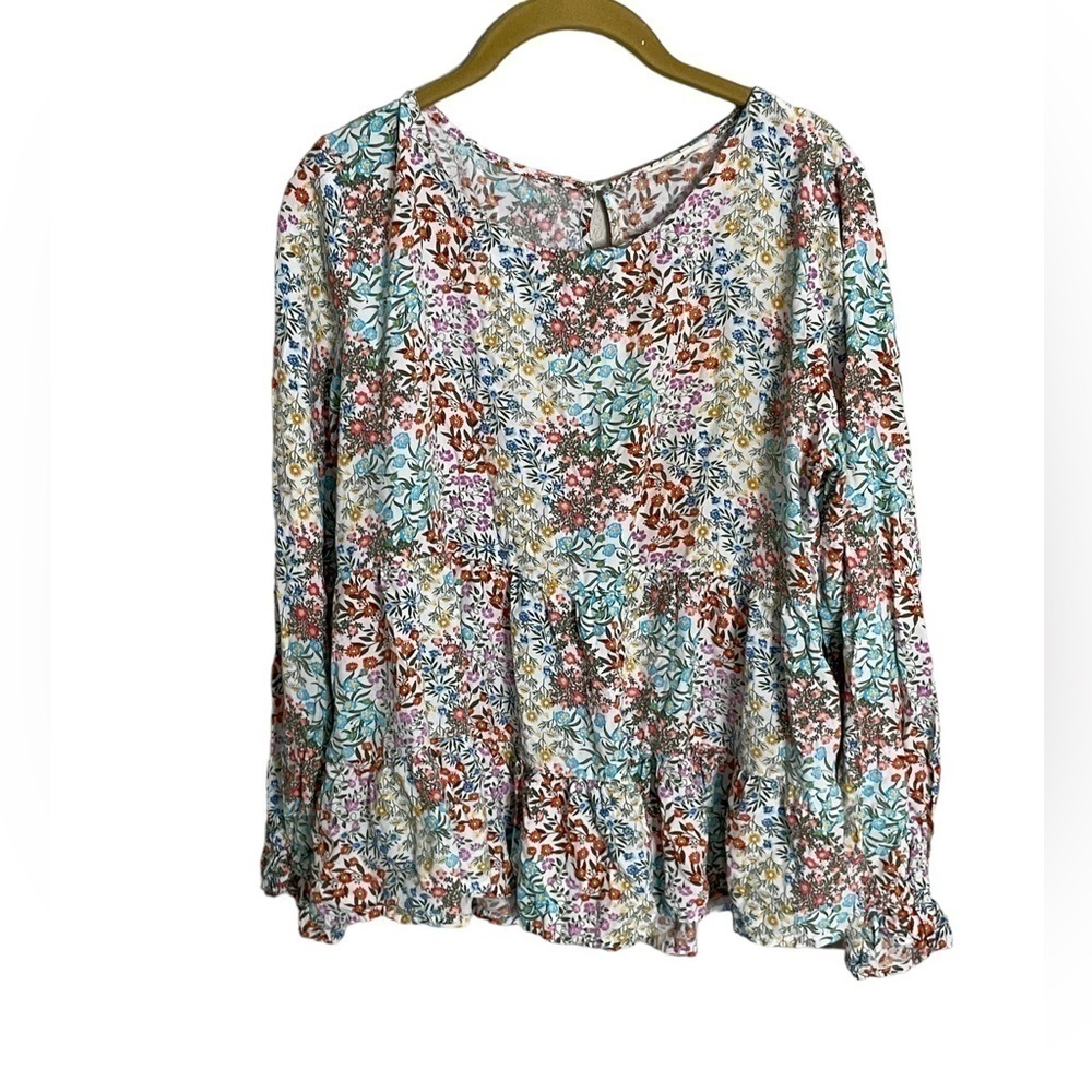 Jane and Delancey Floral Blouse Medium